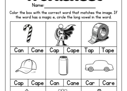 13 Magic E Worksheets Free PDF Printables Teach Prints
