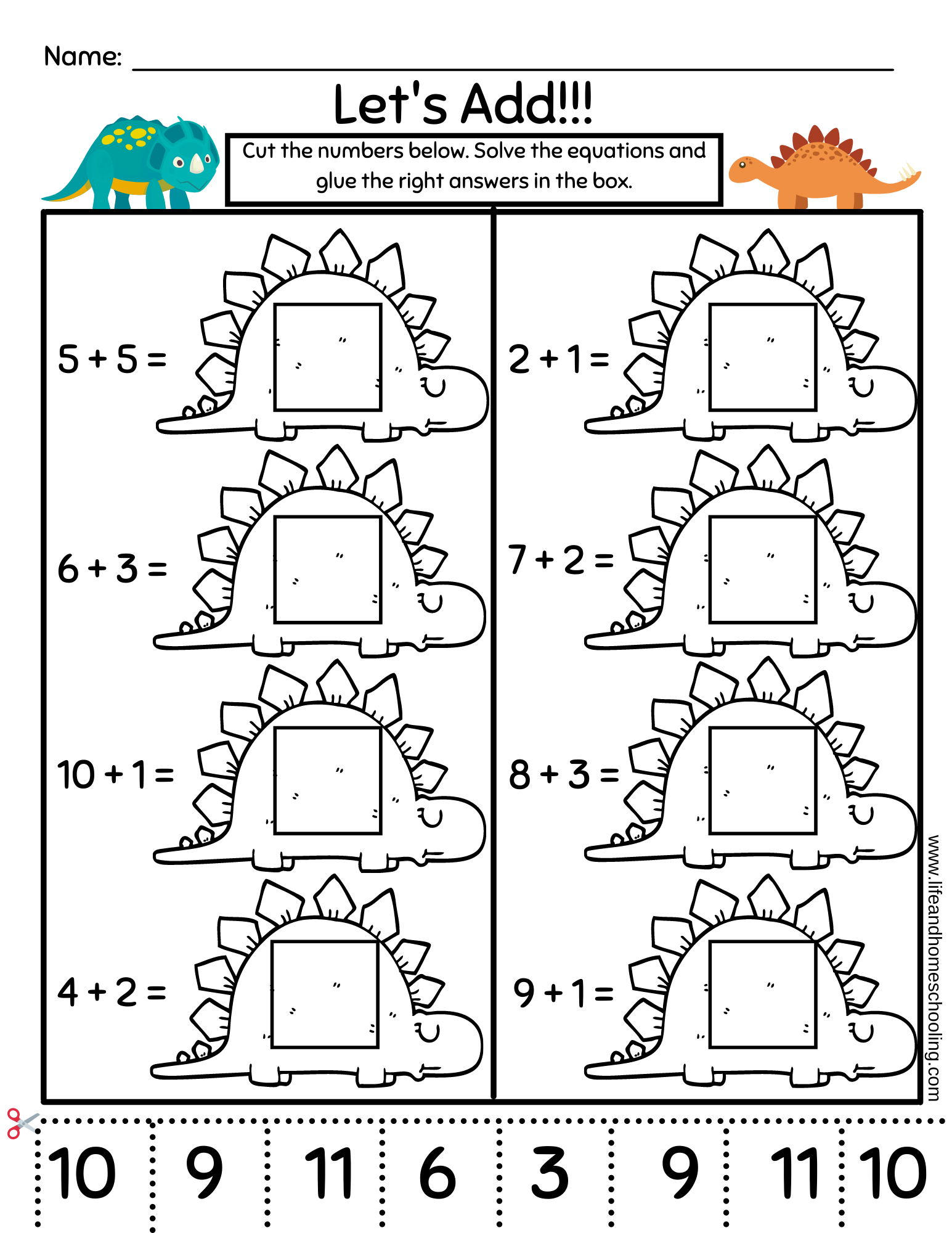 1st grade addition worksheets
