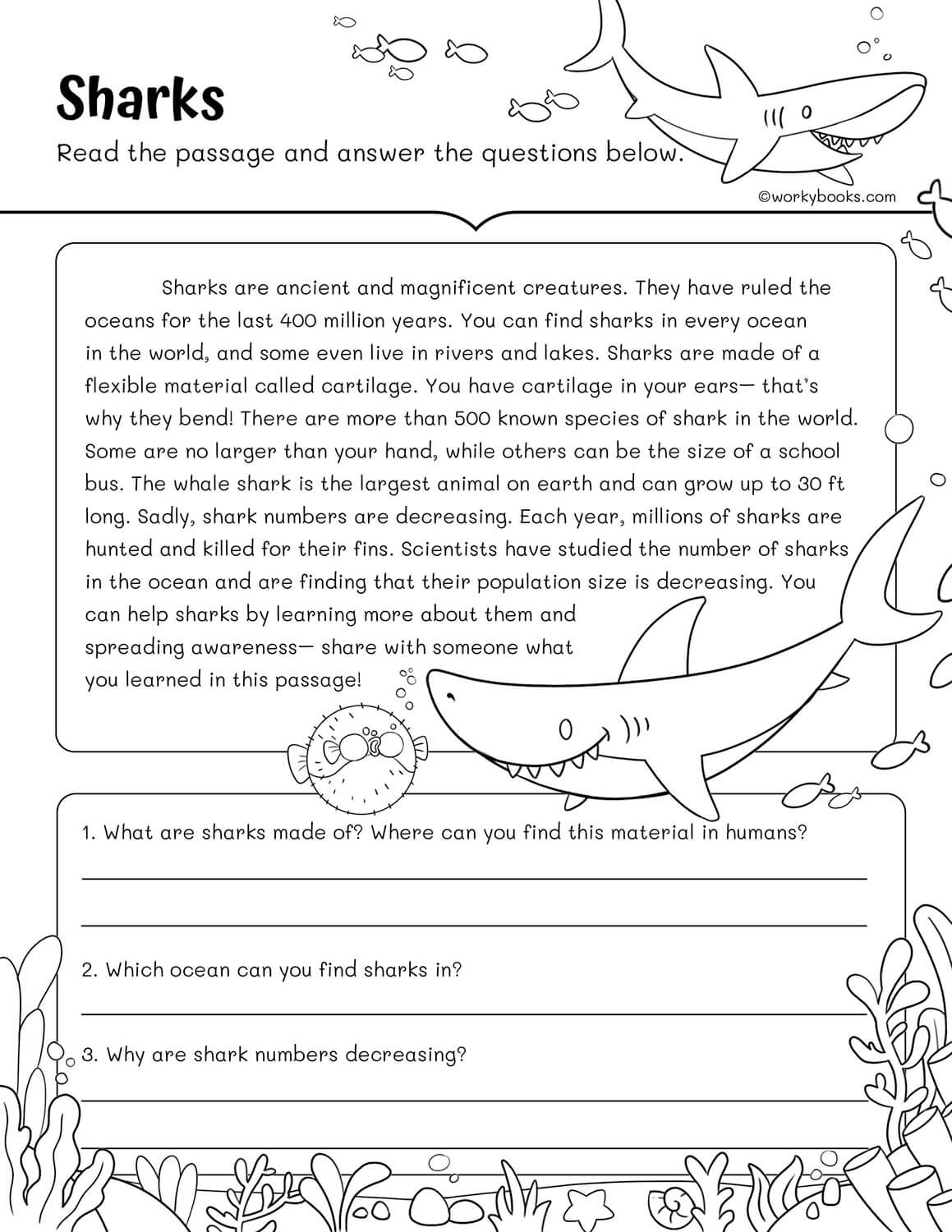 3rd grade reading worksheets