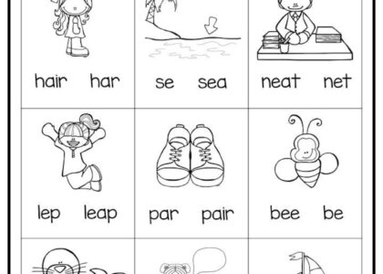 10 Printable Long Vowel Words Worksheets 1st 2nd Grade ELA Worksheets Etsy