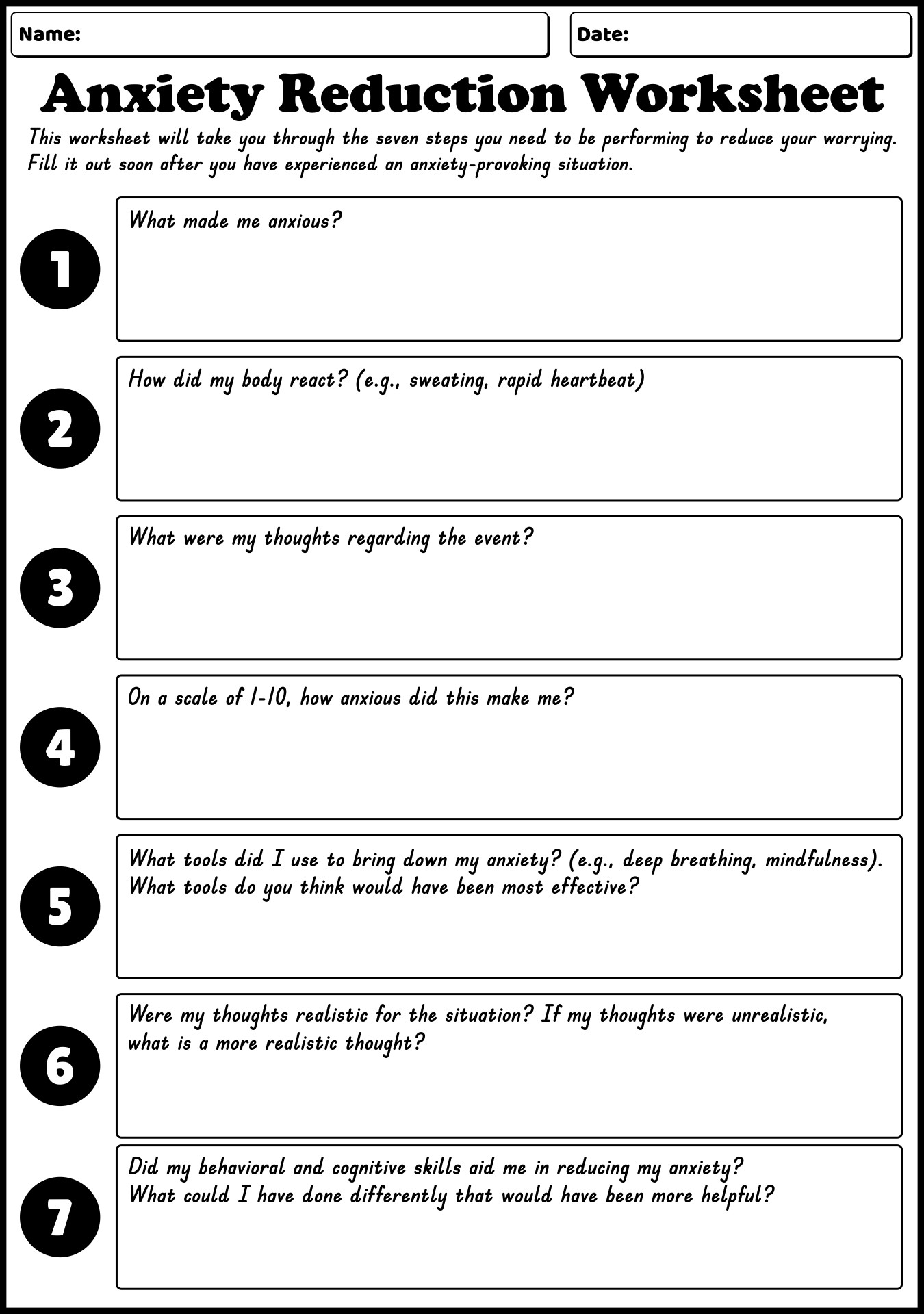 4th grade cbt worksheets pdf 4th grade cbt worksheets pdf