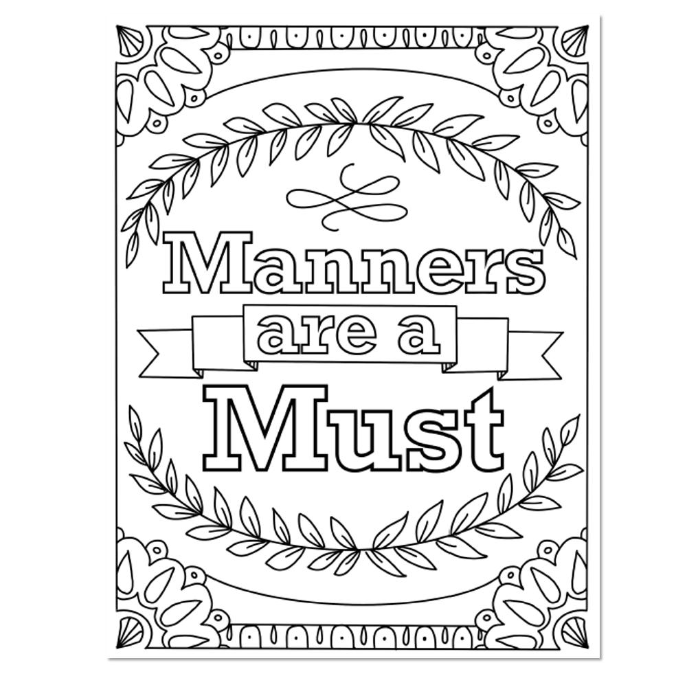 1st And 2nd Grade Social Emotional Learning Manners Unit Coloring Pages Lucky Little Learners