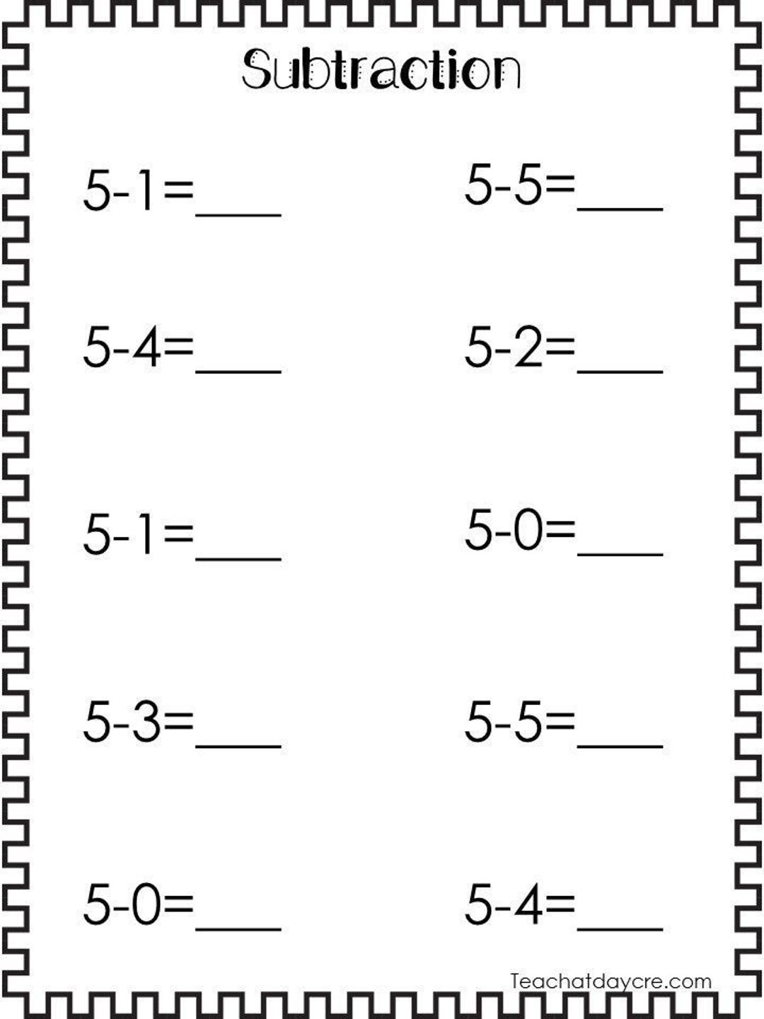 subtraction worksheets for grade 1 subtraction worksheets for grade 1
