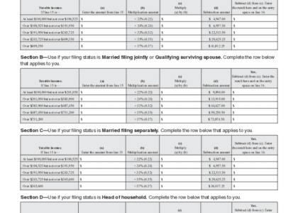 2024 2026 Form IRS 1040 Tax Table Blank Fillable Template Fill Out Print Download PDF PdfFiller