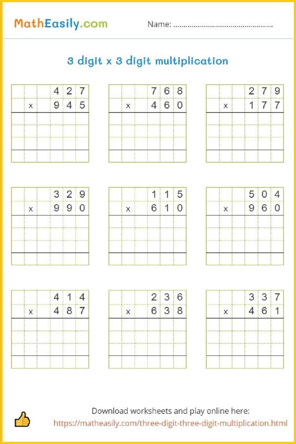 3 digit multiplication worksheets 3 digit multiplication worksheets