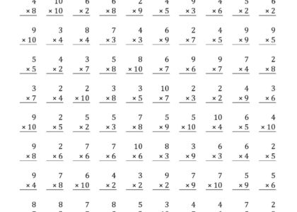 3rd Grade Multiplication Worksheets Best Coloring Pages For Kids