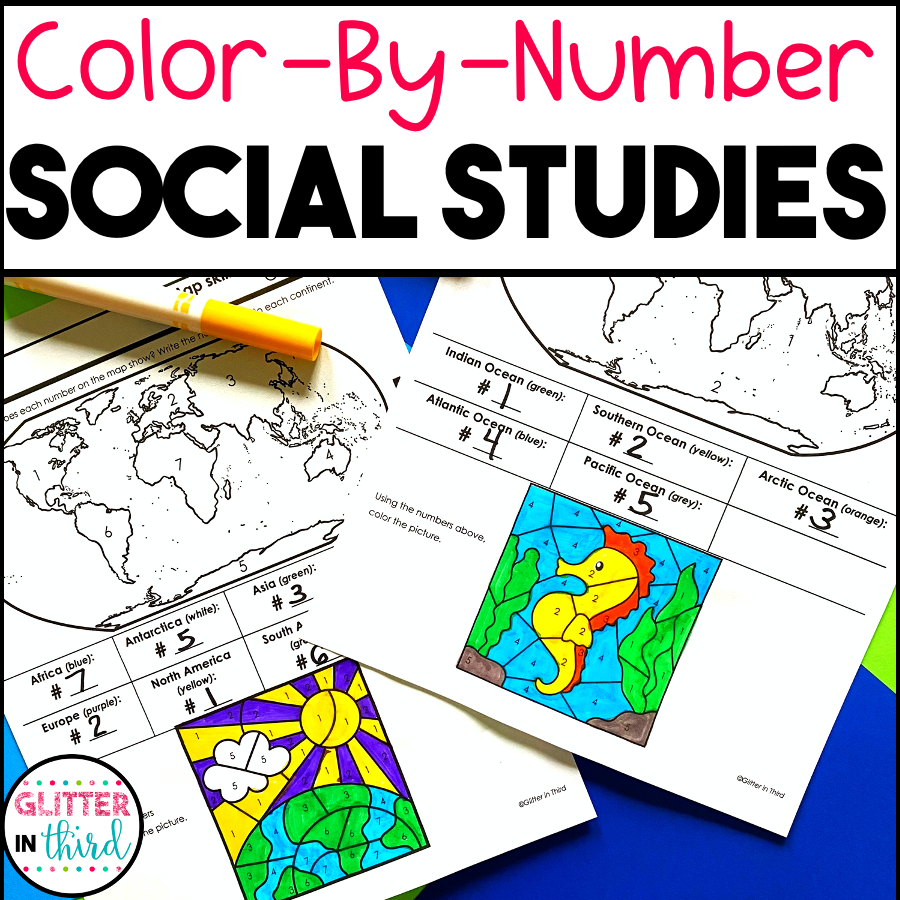 3rd Grade Social Studies Color By Number Worksheets BUNDLE Glitter In Third 3rd Grade Social Studies Color By Number Worksheets BUNDLE Glitter In Third