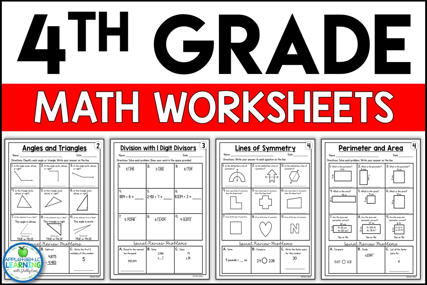 math worksheets for 4th grade