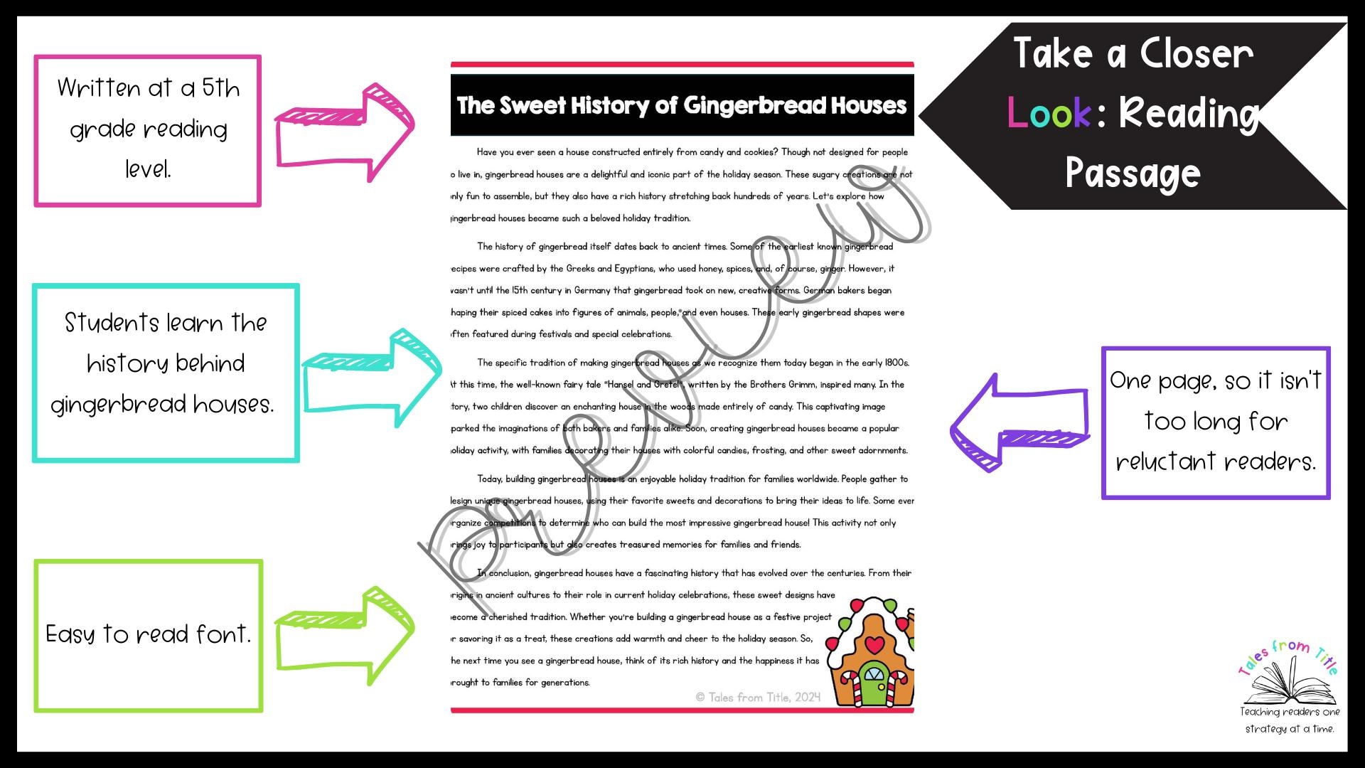 5th Grade History Of Gingerbread Houses Nonfiction Comprehension Scavenger Hunt Etsy