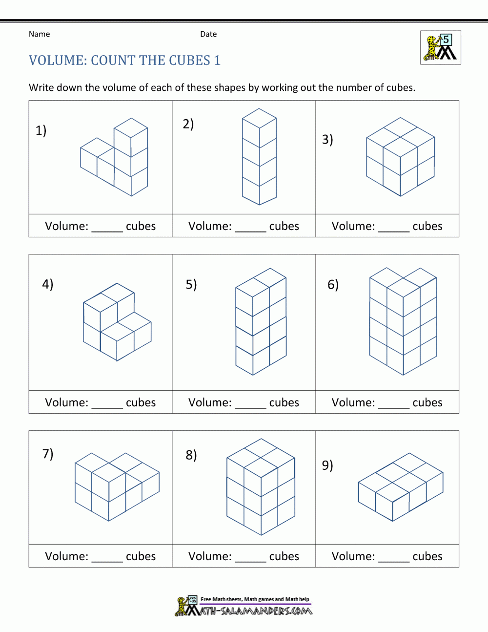 5th Grade Volume Worksheets 5th Grade Volume Worksheets