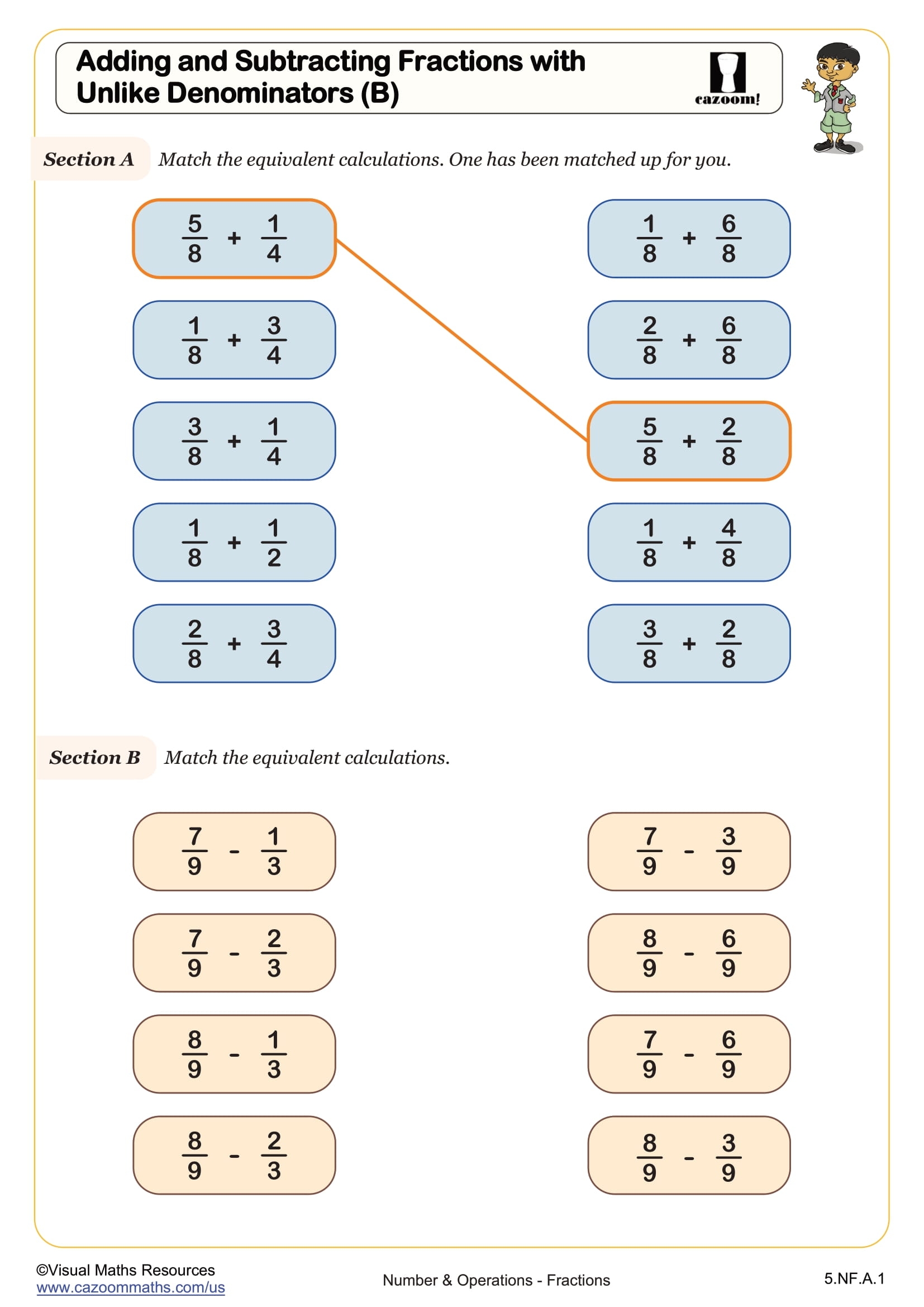 add fraction with unlike denominators worksheet add fraction with unlike denominators worksheet