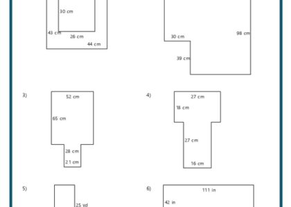 Area And Perimeter Of Composite Shapes K12 Math Worksheets