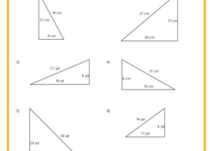 Area And Perimeter Of Triangles K12 Math Worksheets