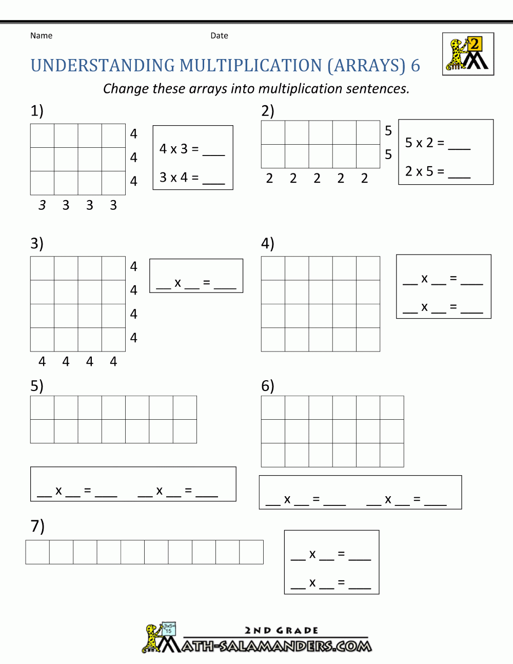 Beginning Multiplication Worksheets Beginning Multiplication Worksheets