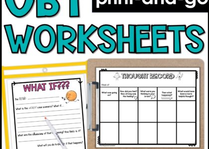 CBT Worksheets For Individual Or Group Counseling Shop The Responsive Counselor