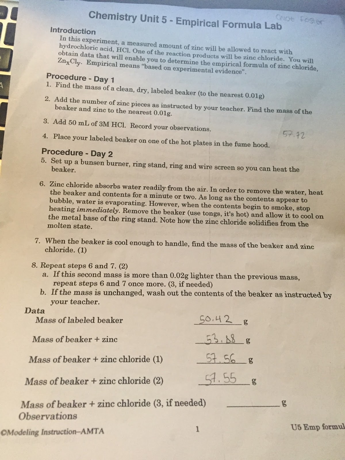 Chem 2A Week 5