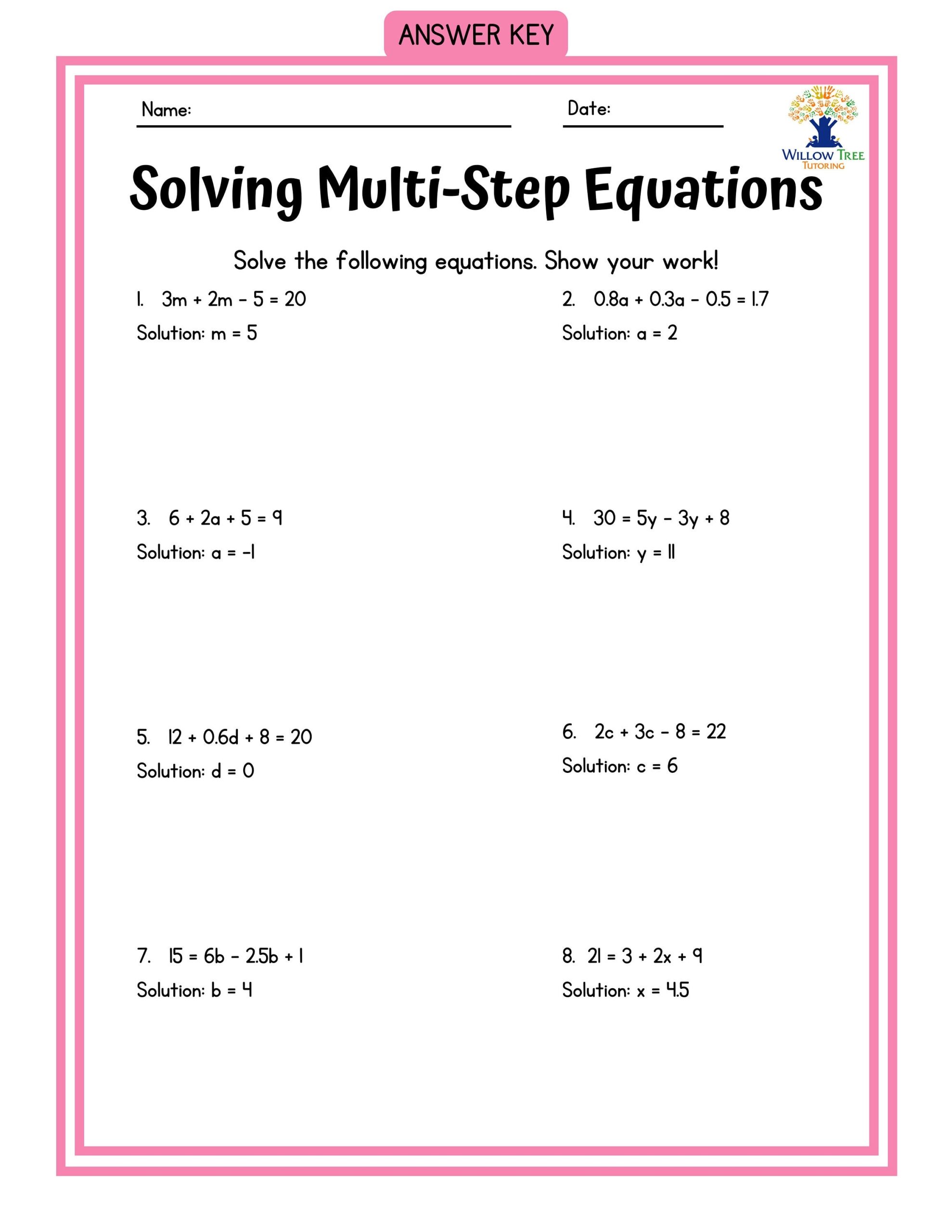 Colorful Solving Multi step Equations Tiered Worksheets Etsy Canada Colorful Solving Multi step Equations Tiered Worksheets Etsy Canada