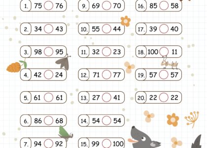Comparing Numbers 0 100 1st Grade Comparing Numbers Worksheets ArgoPrep