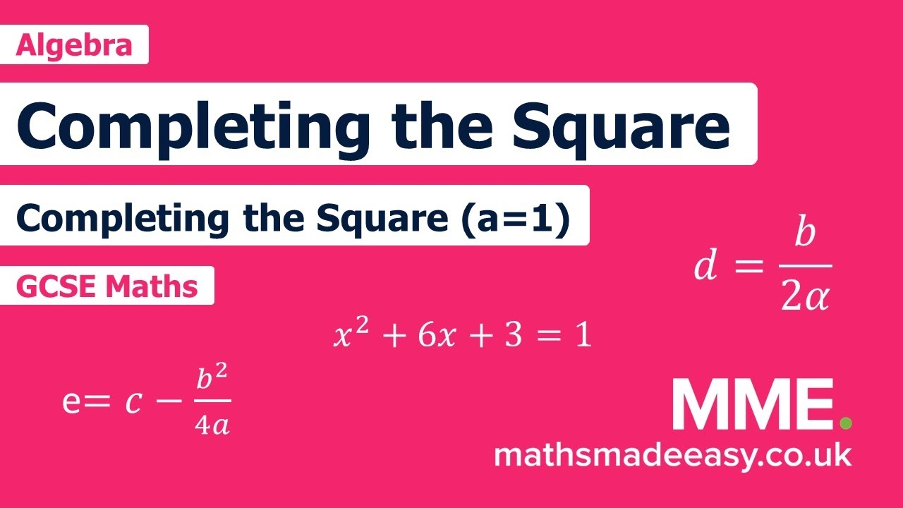 complete the square worksheet