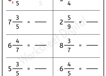Converting Mixed Numbers To Improper Fractions Worksheets Worksheet Digital 1 Teacher Made Resources