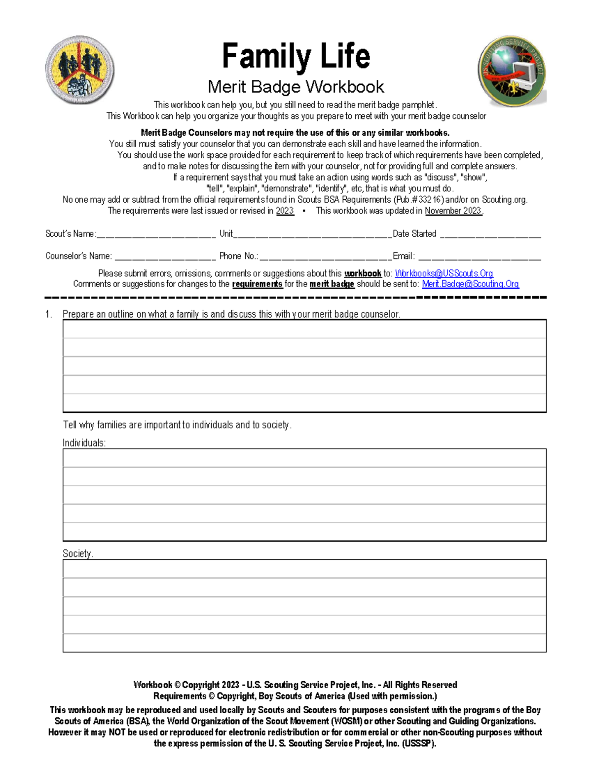 Cooking Merit Badge Workbook 2024 Avi Dedhia Studocu