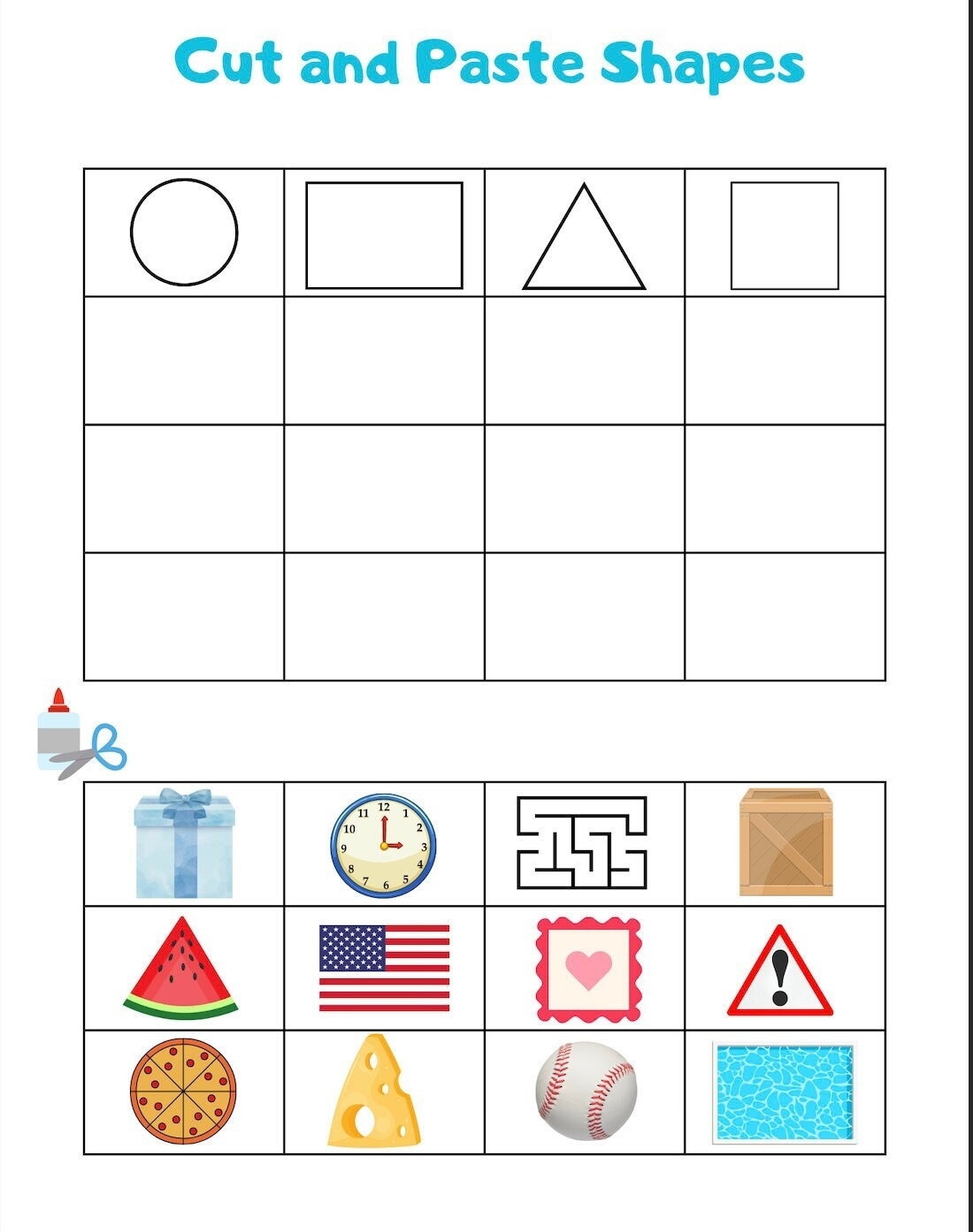 cut and paste worksheets
