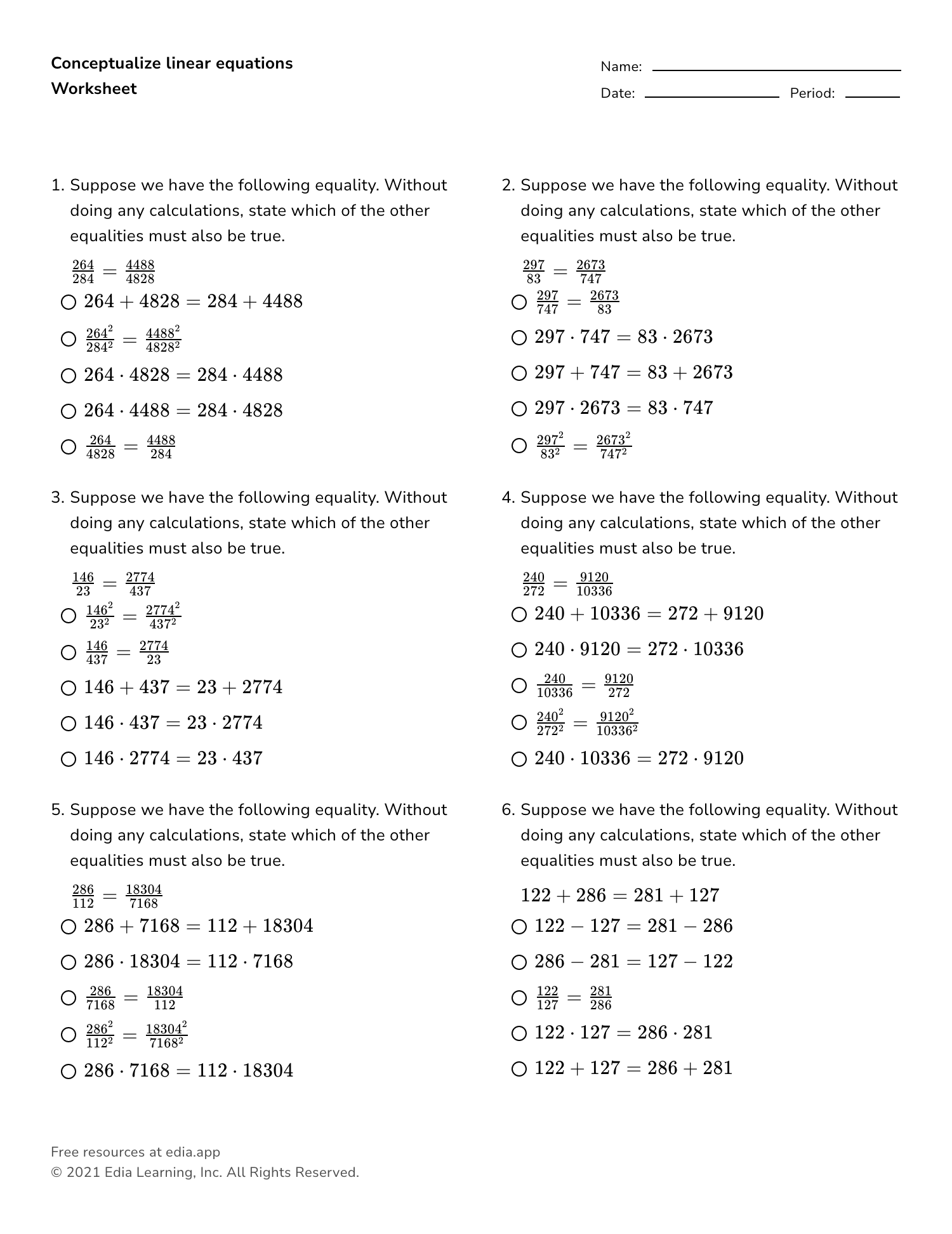 solving linear equations worksheet