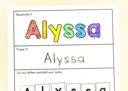 Editable Cut And Paste Build Your Name Worksheets