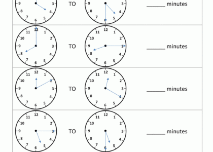 Elapsed Time Worksheets