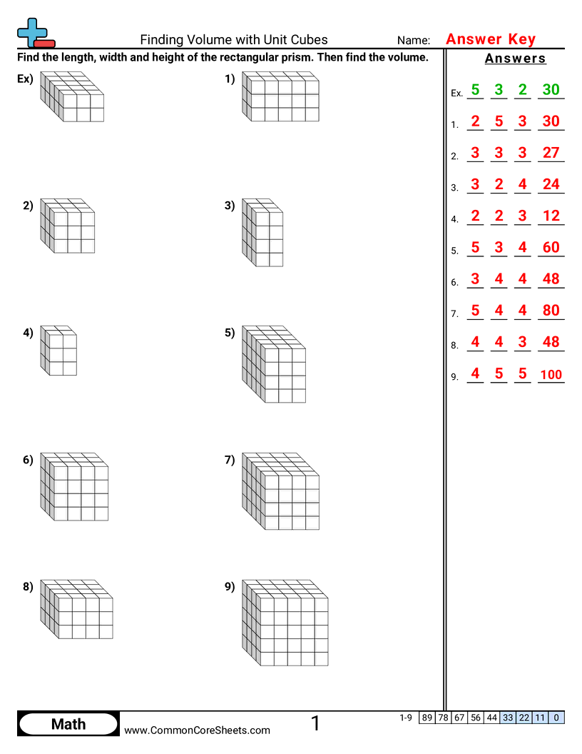 Finding Volume With Unit Cubes Worksheet Download Finding Volume With Unit Cubes Worksheet Download