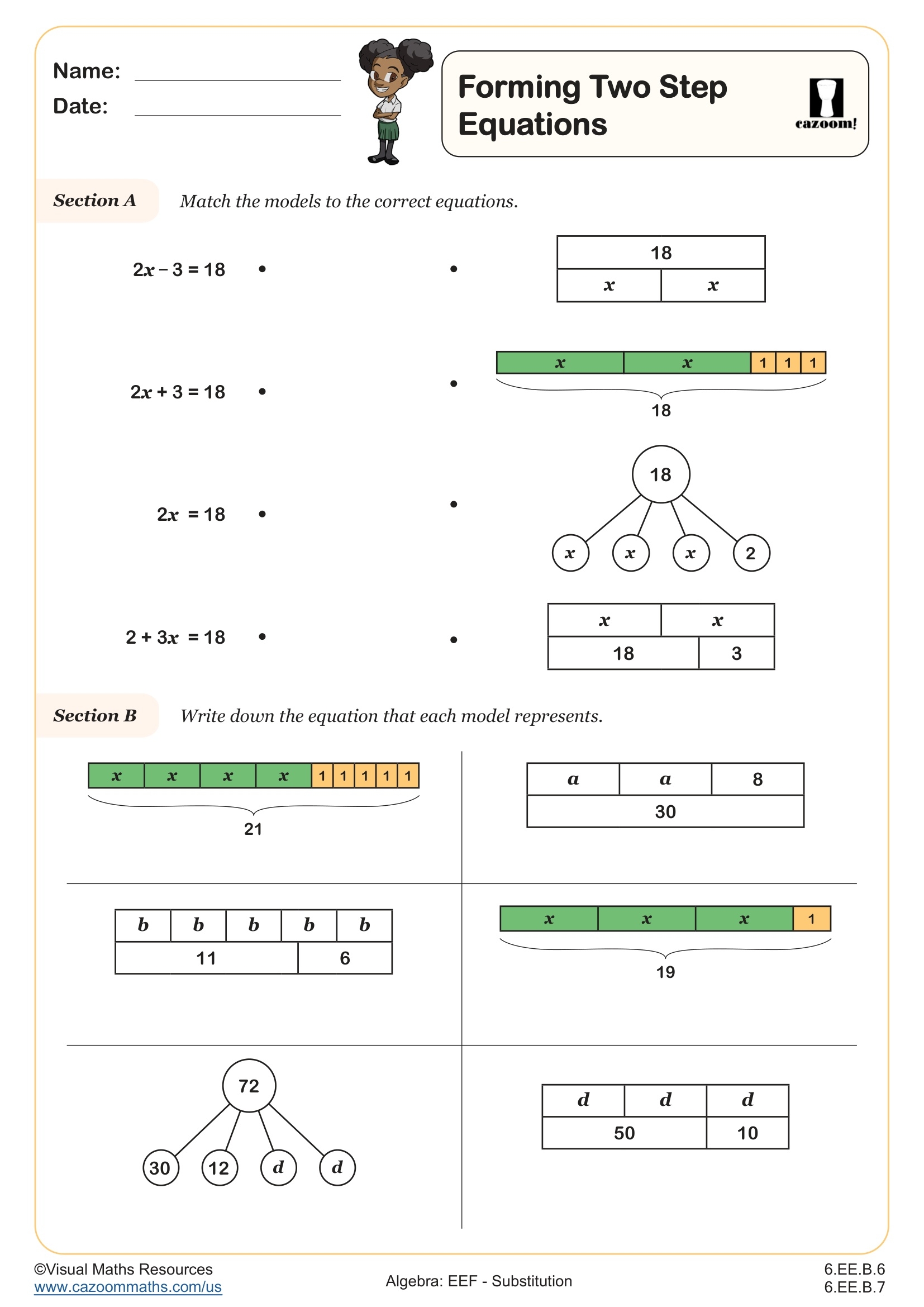 2 step equations worksheets 2 step equations worksheets