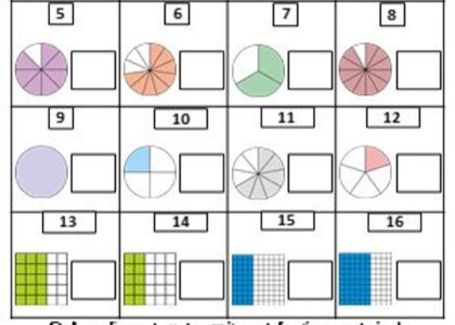 Fractions Math Worksheets Grade 4th 5th 6th Etsy