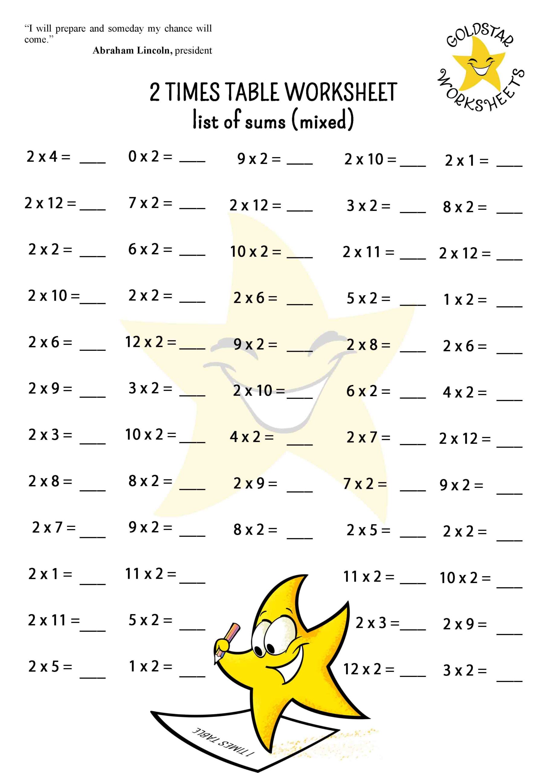 Free 2 Times Table Worksheets Fun Creative And Easy To Print Free 2 Times Table Worksheets Fun Creative And Easy To Print