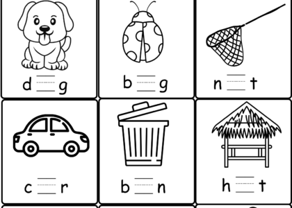 Free CVC Worksheet Kindergarten Downloadable Worksheets