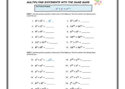 Free Exponent Rules Worksheets Printable With Answers Mashup Math