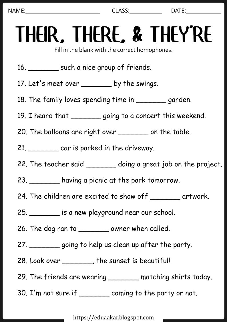 Free Homophone Worksheets Fun And Easy Learning For Kids Free Homophone Worksheets Fun And Easy Learning For Kids