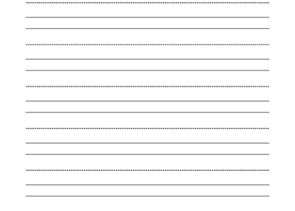 Free Printable Blank Writing Practice Worksheet