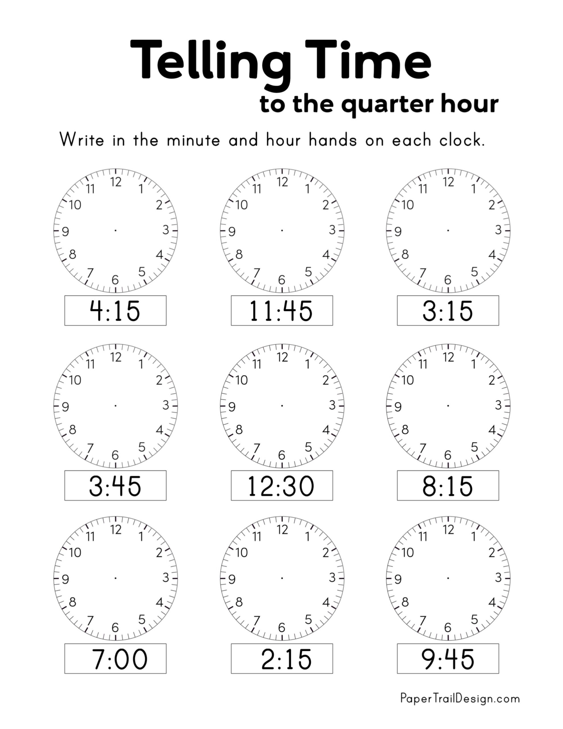 practice telling time worksheets practice telling time worksheets