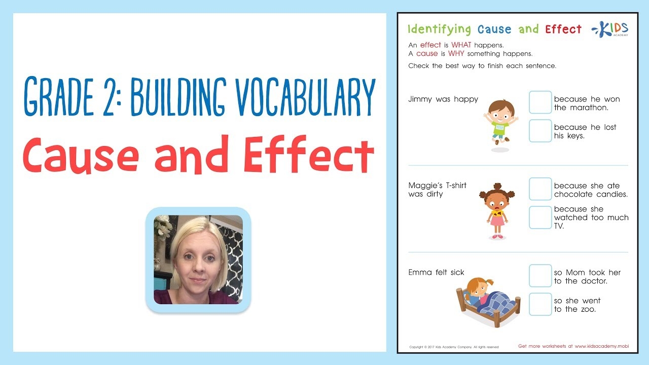 grade 2 cause and effect worksheet