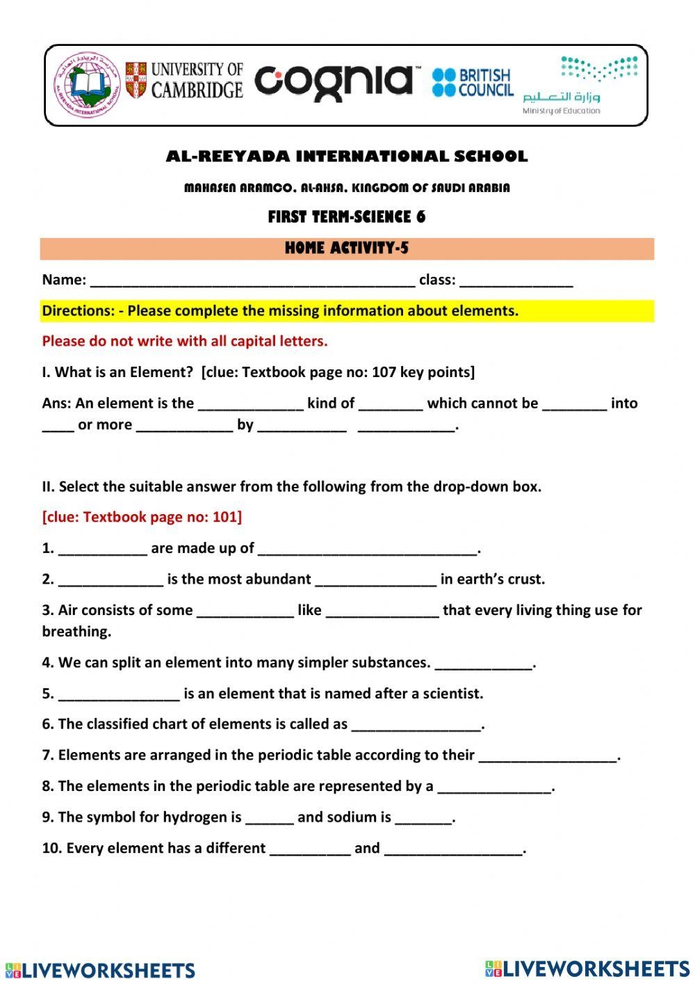 Grade 6 Science Interactive Worksheet Worksheets Library Grade 6 Science Interactive Worksheet Worksheets Library
