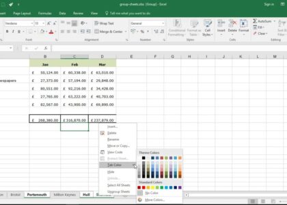 Group Sheets In Excel Magic Trick For Excel Productivity YouTube