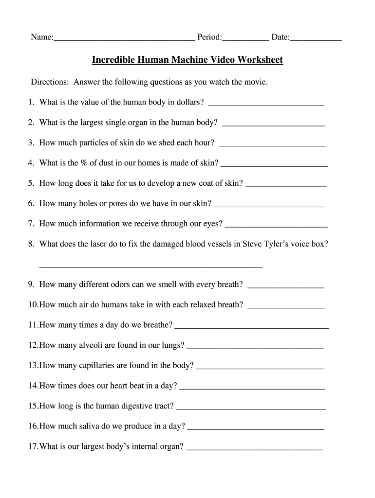 incredible measurements worksheet answers
