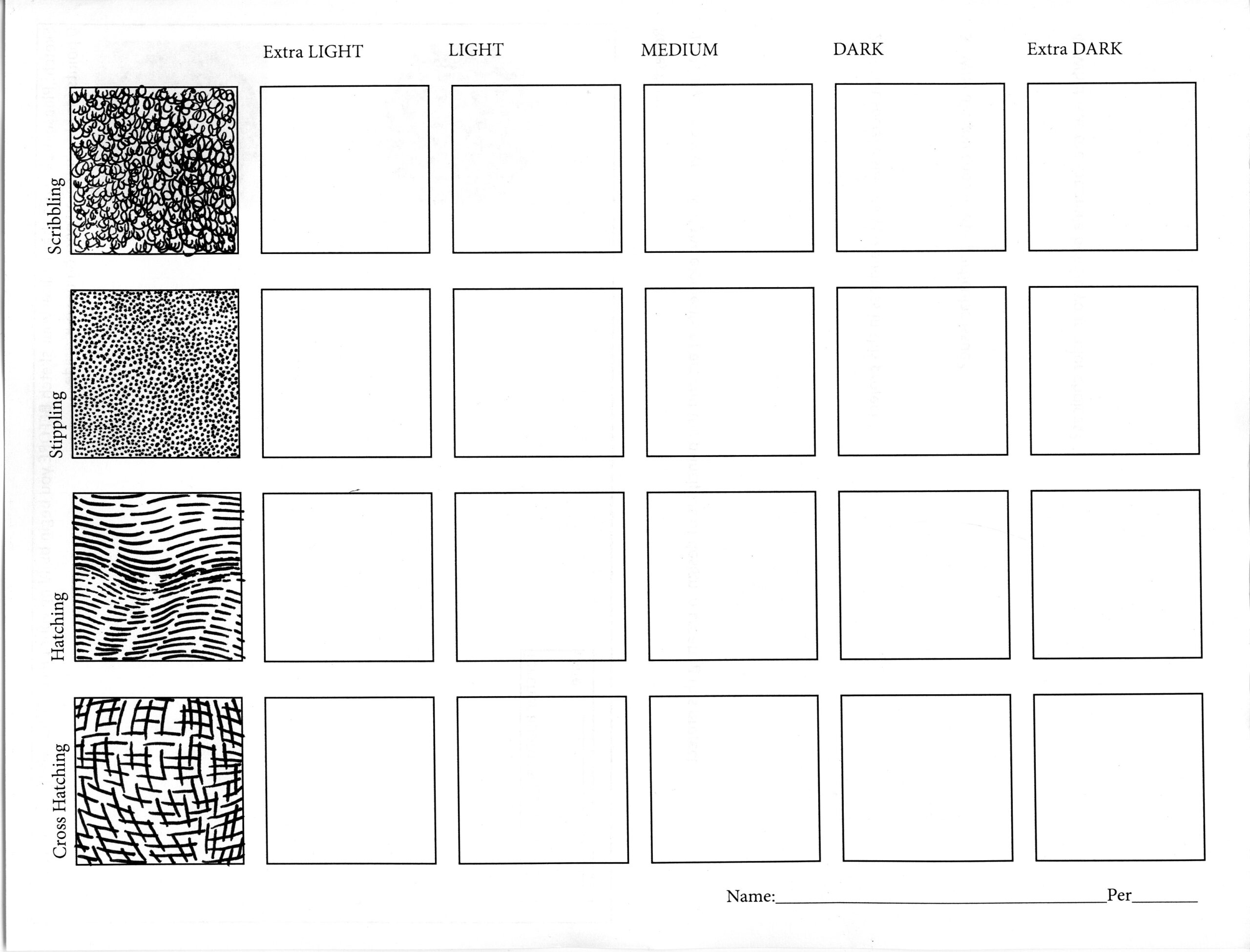 Ink Value Drawing Worksheet Two Art With Ross