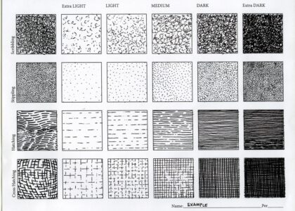 Ink Value Drawing Worksheet Two Art With Ross