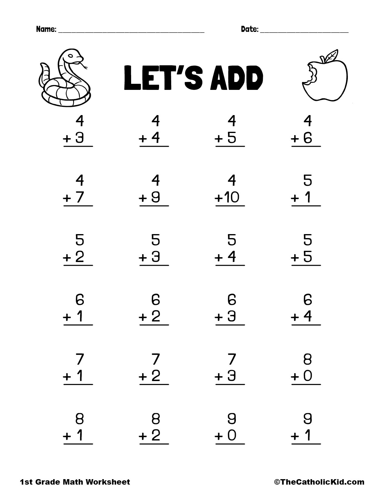 first grade addition worksheets first grade addition worksheets