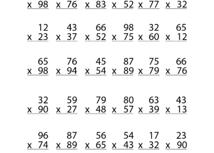Master Multiplication With Our 2 Digit By 2 Digit Multiplication Worksheets Made By Teachers