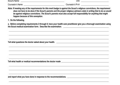 Merit Badge Worksheets Fill Out Sign Online DocHub