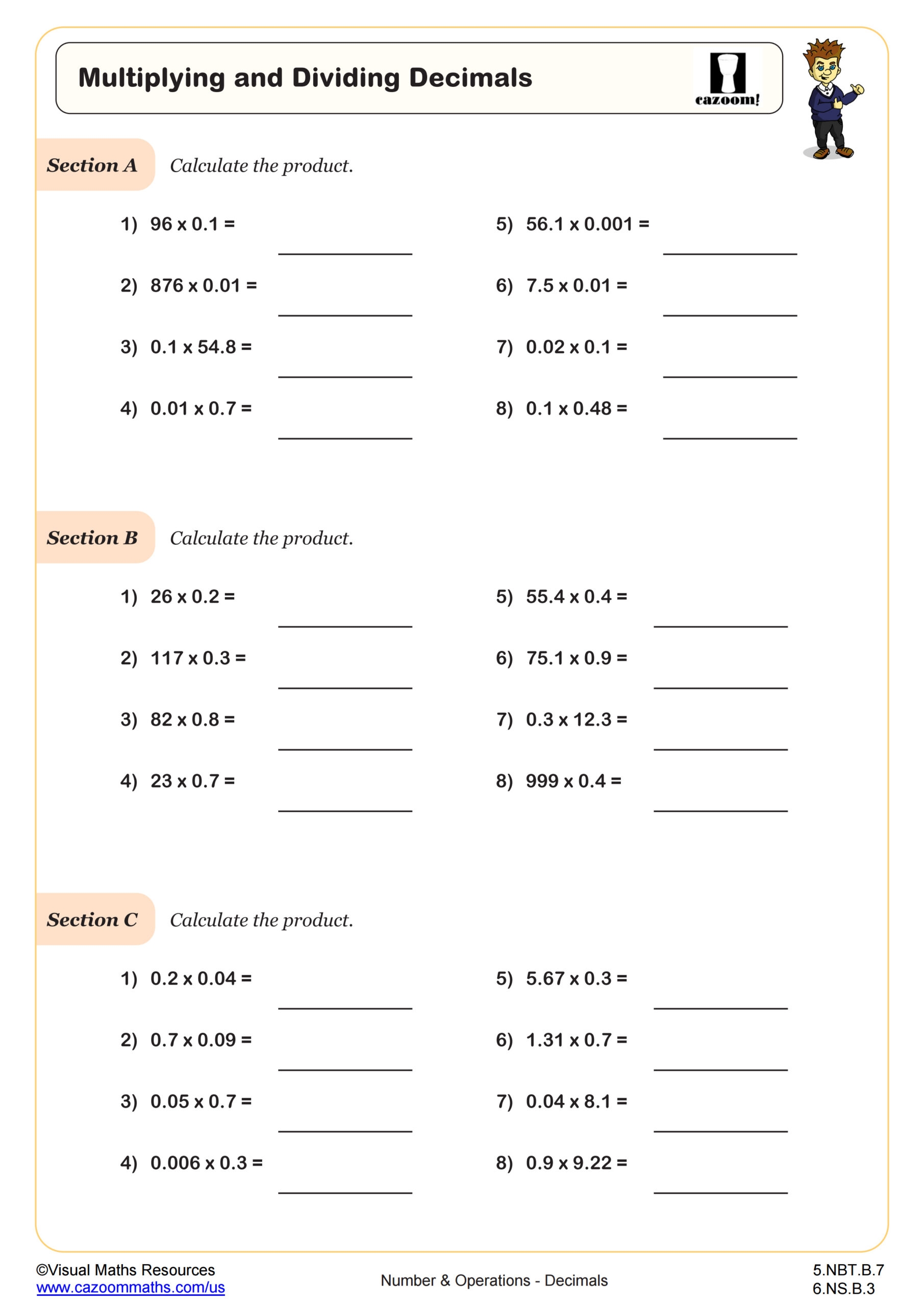 Multiplying And Dividing Decimals Worksheet 5th Grade PDF Worksheets Multiplying And Dividing Decimals Worksheet 5th Grade PDF Worksheets