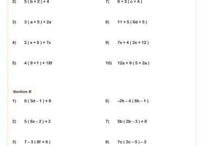 Multiplying And Simplifying Polynomials Worksheet 7th Grade PDF Worksheets