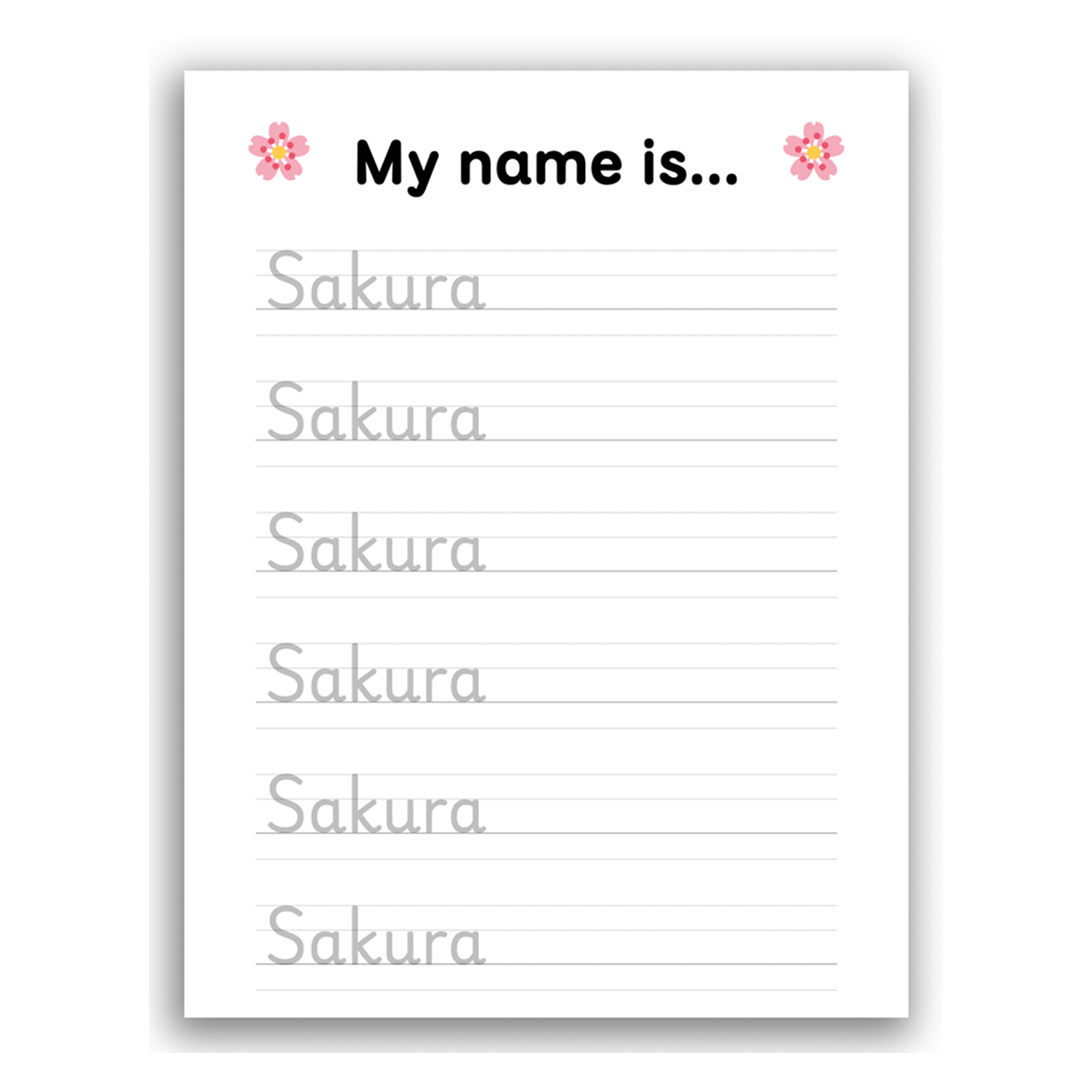 Name Tracing Generator Templates Editable Tracing Worksheets With Lines